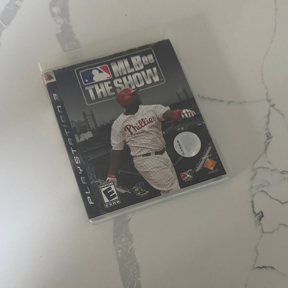 Sony MLB 08 The Show PS3 Game with Red and White Cover